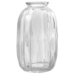 Nostalgia- Ribbed- Glass-Bottle-Vase