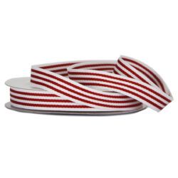 grosgrain-woven-stripe-ribbon-15*25-Red-white-1