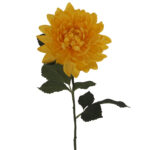 Autumn Artificial Dahlia - 80cm / Yellow -1