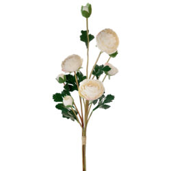 Artificial Ranunculus Bundle - 50cmL / White